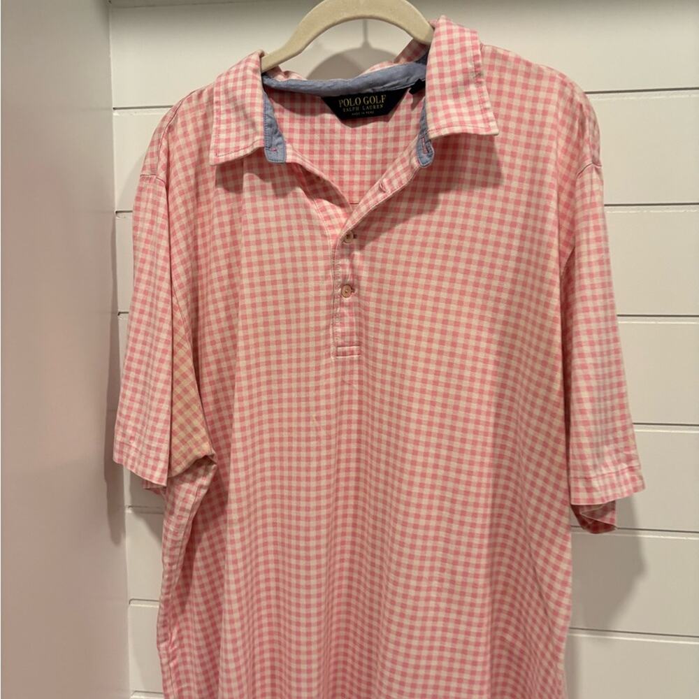Polo Ralph Lauren Pink Gingham Shirt size XL - Picture 2 of 6